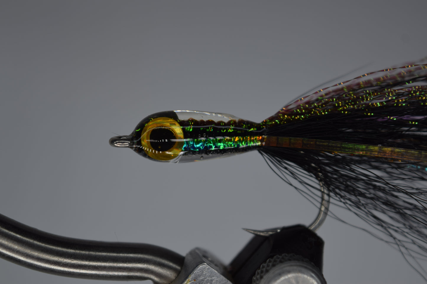 Black With Iridescent